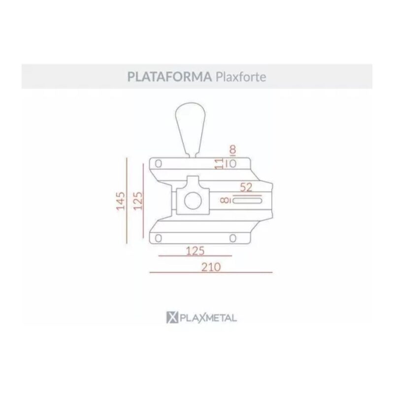 Estruturas Metálicas Base Giratória Secretária sem "L" Preta - PMD - 42103
