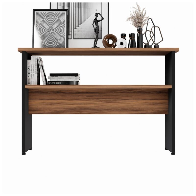 Móveis de Madeira Aparador de Madeira 1,20x0,80x0,35 - NOGALSEVILHA/PRETO - 21436