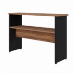 Móveis de Madeira Aparador de Madeira 1,20x0,80x0,35 - NOGALSEVILHA/PRETO - 21436