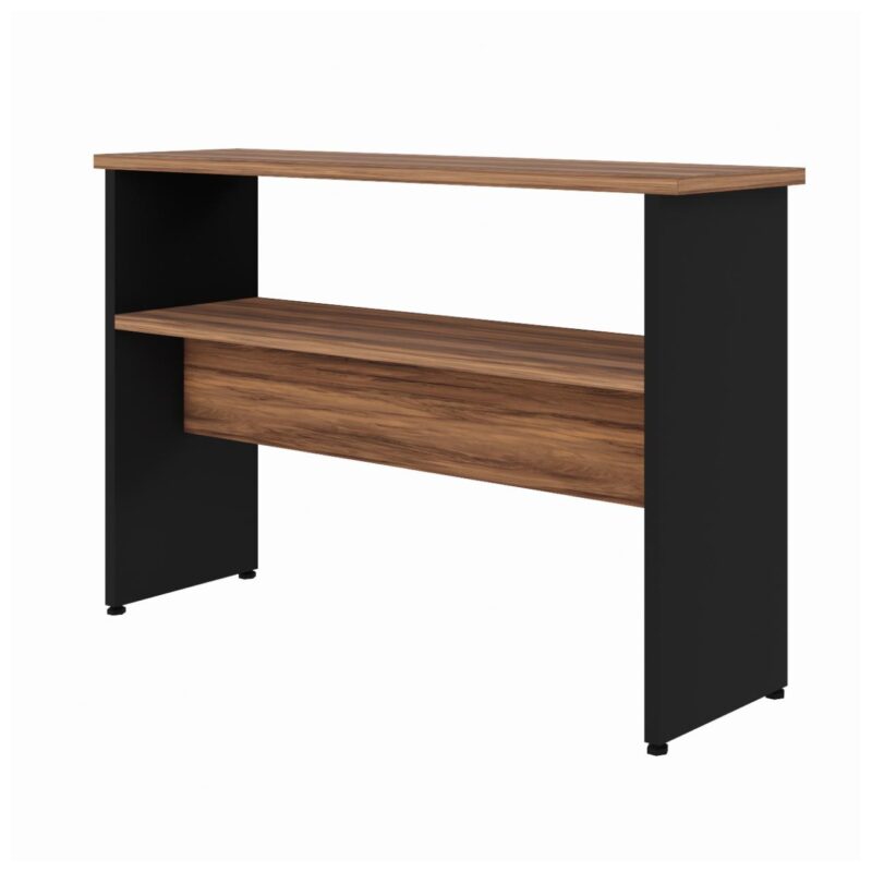 Móveis de Madeira Aparador de Madeira 1,20x0,80x0,35 - NOGALSEVILHA/PRETO - 21436