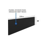 Móveis para Escritório Mesa Estação de Trabalho Dupla 1,50x1,35m 02 Lugares s/ Gavetas c/ ponto de tomada - Workstart - Nogal Sevilha - 63087