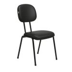 Cadeira Secretária 04 pés - Cor Preto - PMD - 31102 Cadeira Secretária 04 pés - Cor Preto - PMD - 31102