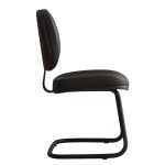 Cadeira Executiva Costurada Base em "S" PRETA - Corino Preto - 31014