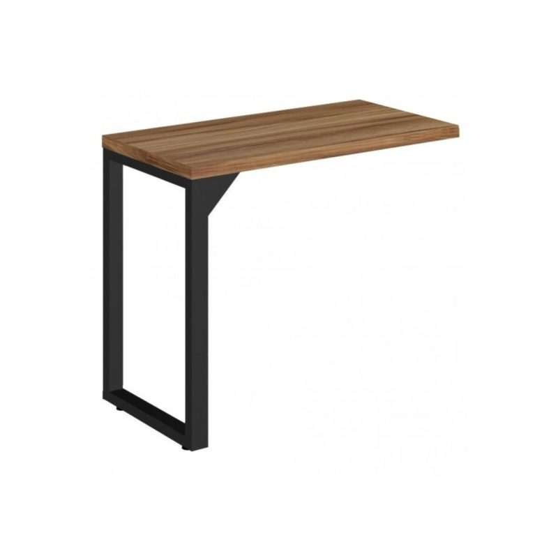 Móveis de Madeira Mesa AUXILIAR SIMPLES PÉ QUADRO 0,90m NOGAL SEVILHA / PRETO - 24419