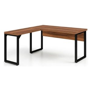 Mesa de Escritório em L Diretor Premium 170x160cm Tampo 40mm – Sevilha / Preto - 24478