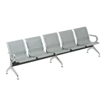Cadeiras Longarinas para Recepção Longarina AEROPORTO com 05 Lugares – Cor Cromada - PMD - 33113