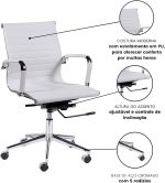 Cadeiras Escritório Cadeira DIRETOR Charles Eames Esteirinha - COR BRANCO - PMD - 32874