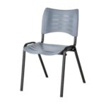 Cadeiras Escritório Cadeira Fixa 04 Pés Plástica (Polipropileno) - Cor Cinza - MRPLAST - 31336