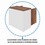 Móveis de Madeira Armário Baixo com 02 Portas – 0,80×0,74×0,45m NOGAL SEVILHA/BRANCO – 34311 Móveis de Madeira Armário Baixo com 02 Portas – 0,80×0,74×0,45m NOGAL SEVILHA/BRANCO – 34311