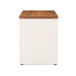 Móveis para Escritório Mesa de Escritório Executiva Reta - 1,50m x 0,60m (Tampo 40mm) - Nogal Sevilha / Champanhe - 34306