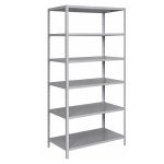 Estante de Aço com 06 Bandejas 58 cm (22/18) - 1,98x0,92x0,58m - W3 - 16041