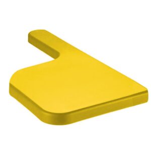 Prancheta Escolar Plástica AMARELO  Lado ESQUERDA - REALPLAST - 72094