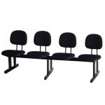 Cadeiras Longarinas para Recepção Longarina para Recepção SECRETÁRIA 04 Lugares - Corino PRETO - Pollo Móveis - 34120 Cadeiras Longarinas para Recepção Longarina para Recepção SECRETÁRIA 04 Lugares - Corino PRETO - Pollo Móveis - 34120