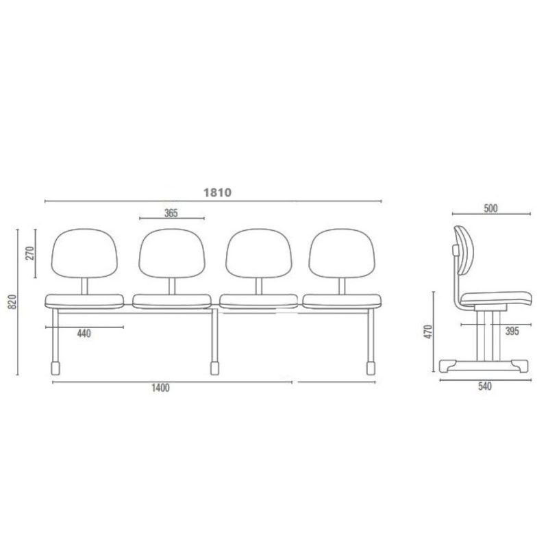 Cadeiras Longarinas para Recepção Longarina para Recepção SECRETÁRIA 04 Lugares - Corino PRETO - Pollo Móveis - 34120 Cadeiras Longarinas para Recepção Longarina para Recepção SECRETÁRIA 04 Lugares - Corino PRETO - Pollo Móveis - 34120