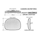 Cadeiras Longarinas para Recepção Longarina SECRETÁRIA 03 Lugares - Cor PRETA - Pollo Móveis - 33003