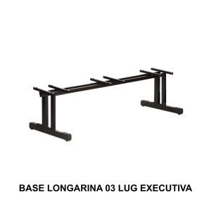 Estruturas Metálicas Estrutura da Longarina de 03 Lugares EXECUTIVA - Preta - 39004