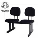 Cadeiras Longarinas para Recepção Longarina para Recepção SECRETÁRIA 02 Lugares - Cor PRETA - Pollo Móveis - 33074 Cadeiras Longarinas para Recepção Longarina para Recepção SECRETÁRIA 02 Lugares - Cor PRETA - Pollo Móveis - 33074