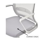 Cadeiras Escritório Cadeira de Escritório Diretor Tela MAYA c/ braço - Cor CINZA - 34031