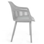 Cadeiras Escritório Cadeira Interlocutor MARCELA Polipropileno - COR CINZA - Pollo Móveis - 37013