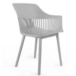 Cadeiras Escritório Cadeira Interlocutor MARCELA Polipropileno - COR CINZA - Pollo Móveis - 37013