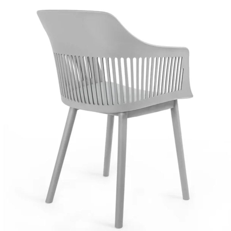 Cadeiras Escritório Cadeira Interlocutor MARCELA Polipropileno - COR CINZA - Pollo Móveis - 37013