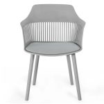 Cadeiras Escritório Cadeira Interlocutor MARCELA Polipropileno - COR CINZA - Pollo Móveis - 37013