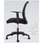 Cadeiras Escritório Cadeira de Escritório Diretor Tela NIX - Cor Preto - 30800