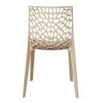 Cadeira Interlocutor GRUVYER para Escritório ou Jantar - Polipropileno - Cor FENDI - 48007