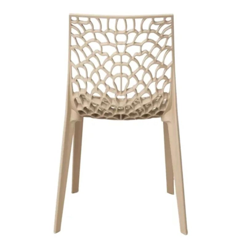 Cadeira Interlocutor GRUVYER para Escritório ou Jantar - Polipropileno - Cor FENDI - 48007