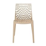 Cadeira Interlocutor GRUVYER para Escritório ou Jantar - Polipropileno - Cor FENDI - 48007