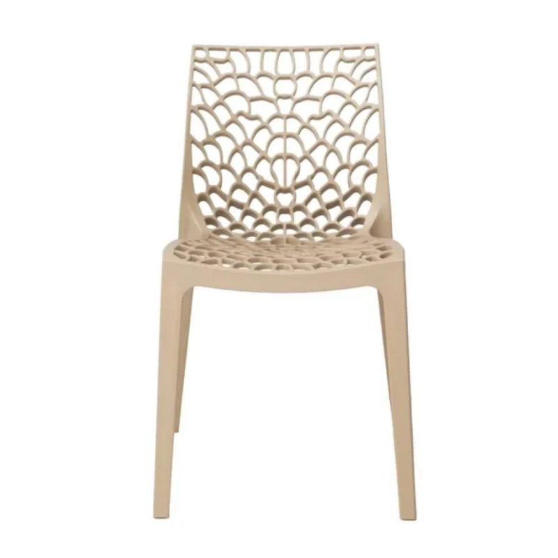 Cadeira Interlocutor GRUVYER para Escritório ou Jantar - Polipropileno - Cor FENDI - 48007