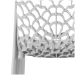 Cadeiras Escritório Cadeira Interlocutor GRUVYER para Escritório ou Jantar - Polipropileno - Cor CINZA - 48008