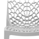 Cadeiras Escritório Cadeira Interlocutor GRUVYER para Escritório ou Jantar - Polipropileno - Cor CINZA - 48008