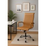 Cadeiras Escritório Cadeira PRESIDENTE Charles Eames Esteirinha - Cor CARAMELO - 32885 Cadeiras Escritório Cadeira PRESIDENTE Charles Eames Esteirinha - Cor CARAMELO - 32885