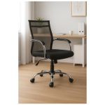 Cadeiras Escritório Cadeira DIRETOR Tela Mesh DUBAI Giratória Cromada - PMD - 31020