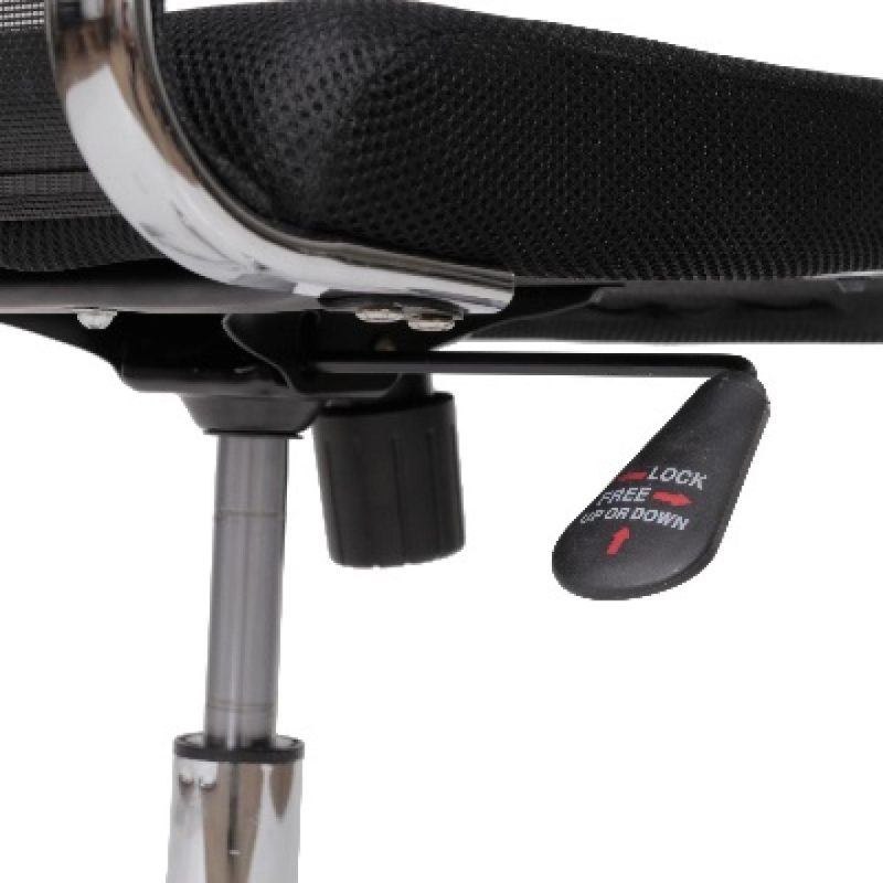 Cadeiras Escritório Cadeira DIRETOR Tela Mesh DUBAI Giratória Cromada - PMD - 31020