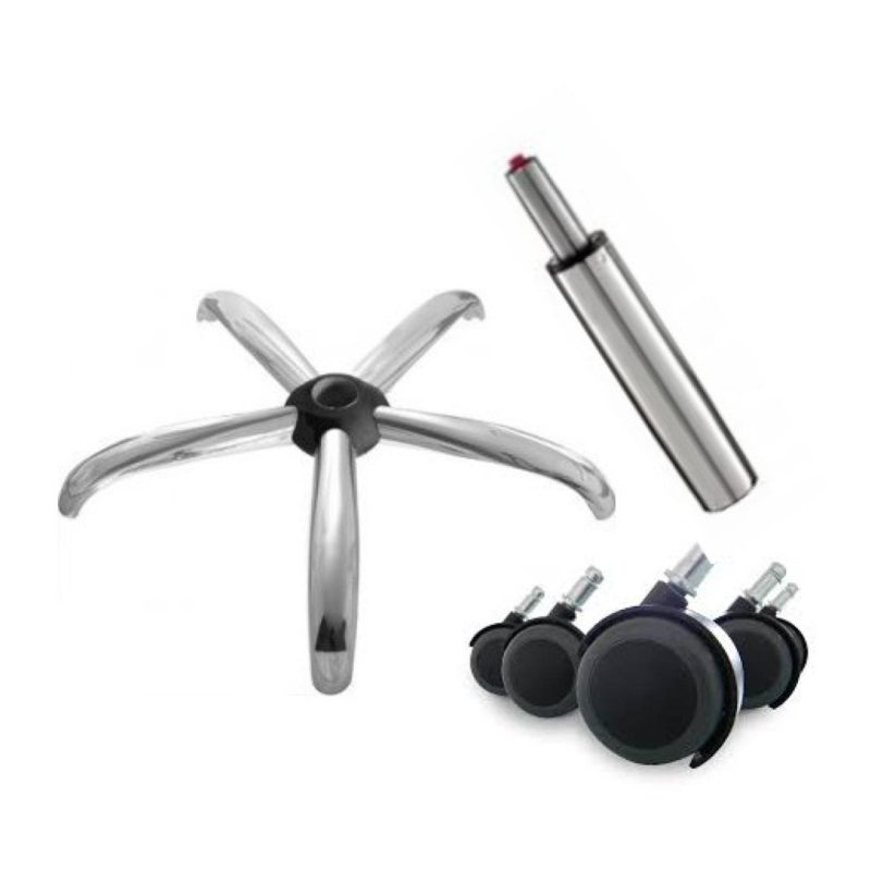 Cadeiras Escritório Cadeira DIRETOR Tela Mesh DUBAI Giratória Cromada - PMD - 31020