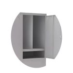 Roupeiro de Aço INSALUBRE c/ 04 Portas – 1,84×1,02×0,42m – CZ/CZ – W3 – 17015