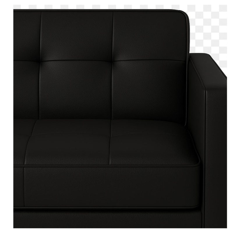 Sofá Escritório Sofá para Escritório ROMA 02 Lugares - Corino - Cor Preto - 60041 Sofá Escritório Sofá para Escritório ROMA 02 Lugares - Corino - Cor Preto - 60041