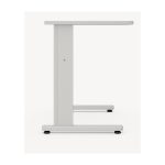 Mesa Escritório 0,80x0,60m - JOB - CINZA/CINZA - 43087