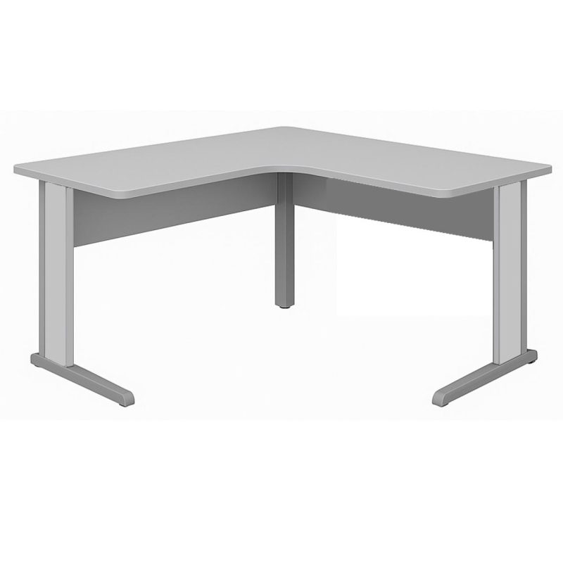 Estação de Trabalho 1,40x1,40m com 02 Gavetas - JOB - CINZA / CINZA - 43019