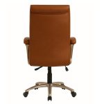Cadeiras Escritório Poltrona Presidente LUXO c/ mola Ensacada – COR CARAMELO - 30059