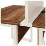 Móveis para Escritório Mesa de Escritório Dupla 40mm com Pé Metálico e Gavetas Home Office c/ ponto de tomada 1,20x1,35m - Cor Sevilha / Champanhe -34423