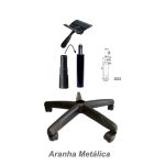 Cadeiras Escritório Cadeira Executiva LISA Giratória Sem Braços - Corino Preto - 31000