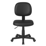 Cadeiras Escritório Cadeira Executiva LISA Giratória Sem Braços - Corino Preto - 31000