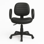Cadeiras Escritório Cadeira Executiva COSTURADA Giratória com Braço Corsa - Corino Preto - 31004 Cadeiras Escritório Cadeira Executiva COSTURADA Giratória com Braço Corsa - Corino Preto - 31004