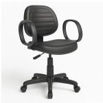 Cadeiras Escritório Cadeira Executiva COSTURADA Giratória com Braço Corsa - Corino Preto - 31004 Cadeiras Escritório Cadeira Executiva COSTURADA Giratória com Braço Corsa - Corino Preto - 31004