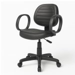 Cadeiras Escritório Cadeira Executiva COSTURADA Giratória com Braço Corsa - Corino Preto - 31004 Cadeiras Escritório Cadeira Executiva COSTURADA Giratória com Braço Corsa - Corino Preto - 31004