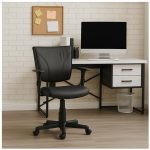 Cadeiras Escritório Cadeira B-ONE Giratória com Braços Reguláveis - Corino Preto - 31009