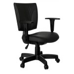 Cadeiras Escritório Cadeira B-ONE Back System com Braços Reguláveis - Corino Preta - 31010